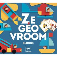 Ze GeoVroom Układanka Pojazdy drewno Djeco 3+