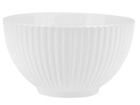Miseczka salaterka porcelanowa 590 ml biała matowa wypukły ryflowany wzór