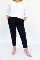 Rozciągliwe Spodnie Livans z Paskiem Czarne UNI