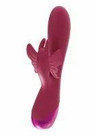 unlimited love butterfly love vibrator silikonowy, podwojna stymulacja