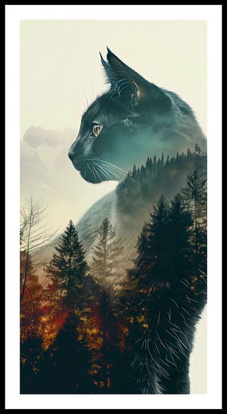 Plakat 50x100cm Koci Duch Lasu zdjęcie 3