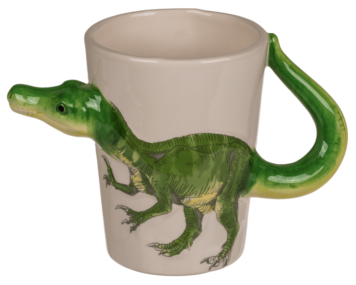 Biały Kubek Dinozaur 3D - Brachiozaur zdjęcie 1