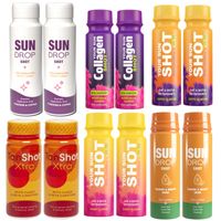 Zestaw 12x Shoty do Opalania Drinki do picia D3 Collagen