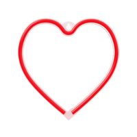 Neon LED SERCE czerwone Bat + USB Forever FLNE07 Light