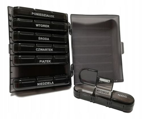 V5 PUDEŁKO NA LEKI TABLETKI POJEMNIK ORGANIZER NA 7 dni 3 PORY DNIA POLSKI na Arena.pl