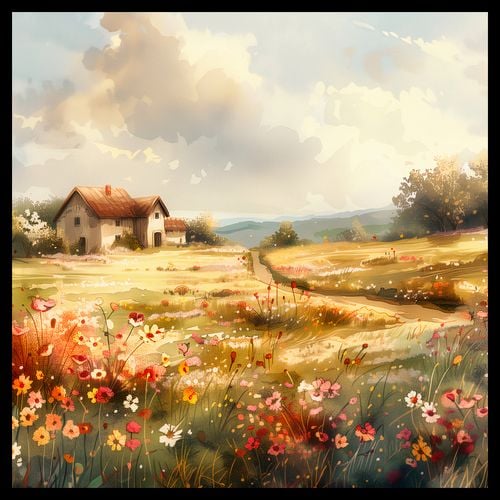 Plakat 60x60cm Sielski Domek na Arena.pl