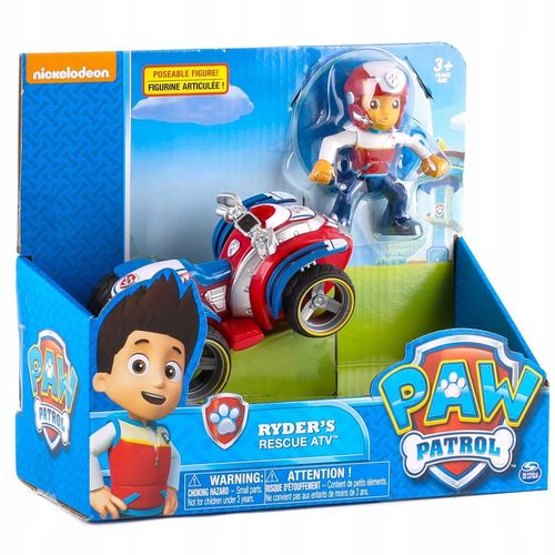 PSI PATROL FIGURKA RYDER + QUAD POJAZD RATUNKOWY na Arena.pl