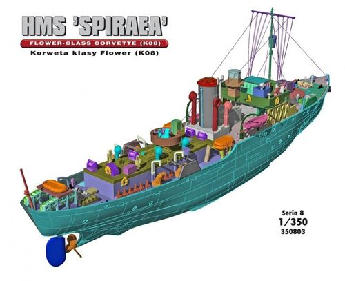 Model do sklejania Statek Korweta HMS "SPIRAEA" na Arena.pl