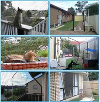 SIATKA NA BALKON Z DRUCIKIEM PREMIUM DLA KOTA BEZ WIERCENIA ZESTAW 4x3m