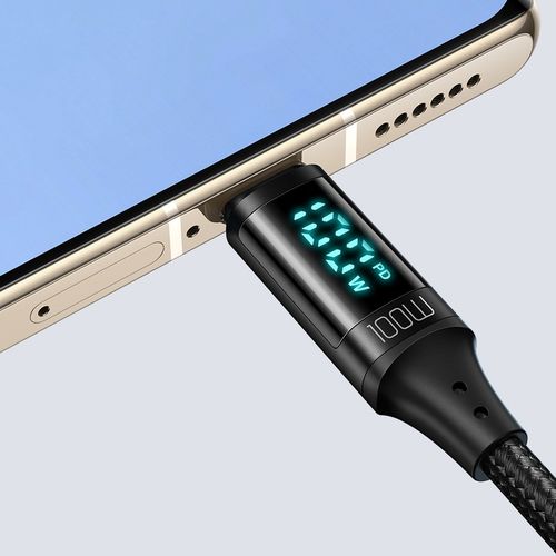 MCDODO KABEL Z WYŚWIETLACZEM USB-C SZYBKIE ŁADOWANIE USB TYP C 5A 100W 1M na Arena.pl