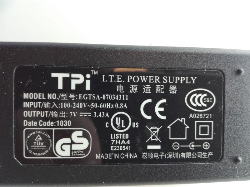 Zasilacz TPI 7V 3,43A zdjęcie 3