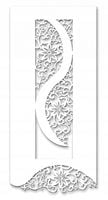 P53 Panel ażurowy firana FALA KWIATY dekoracja okna glamour premium 60x130