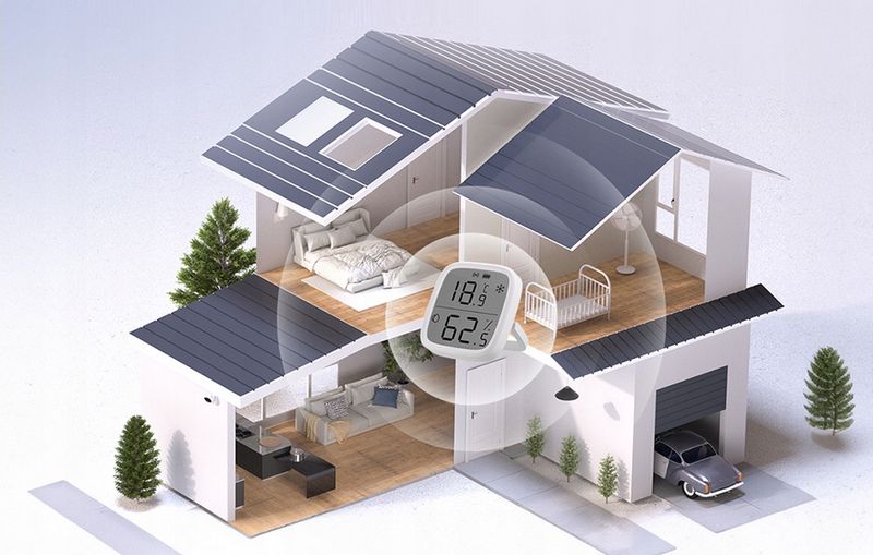 Czujnik Temperatury Wilgotności Wyświetlacz LCD ZigBee SNZB-02D Bateri zdjęcie 12