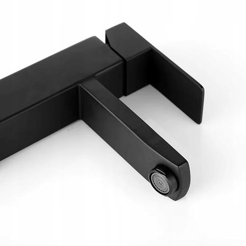 Bateria stojąca umywalkowa kran do umywalki zlewu czarna matowa WYSOKA na Arena.pl