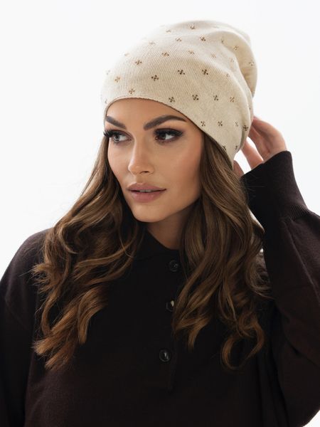 czapka ptn hat-04-7606 beige zdjęcie 5
