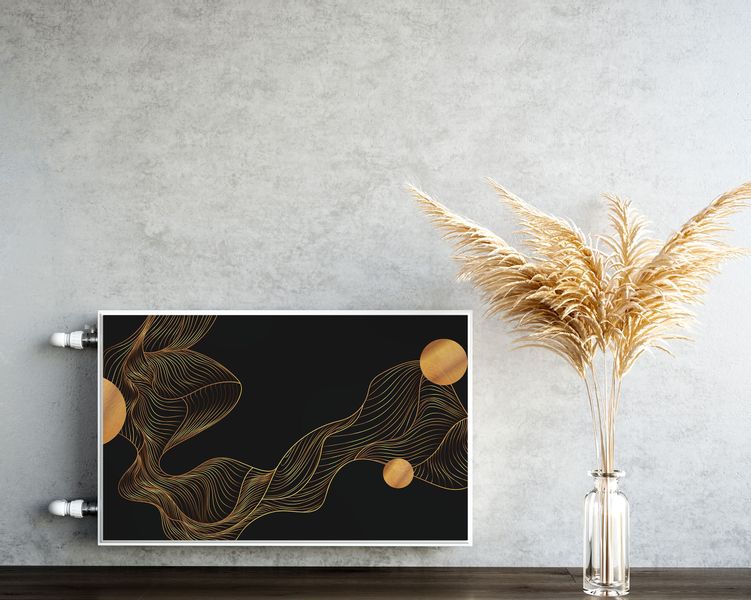 Osłona MAGNETYCZNA Na Kaloryfer Abstrakcyjne Fale Line-Art 90cm x 60cm zdjęcie 5