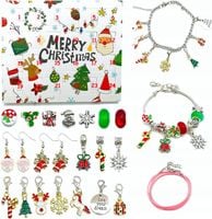 KALENDARZ ADWENTOWY DLA DZIEWCZYNKI ZESTAW DO ROBIENIA BRANSOLETEK