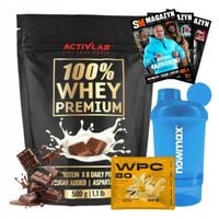 ACTIVLAB 100% WHEY PREMIUM 500 g + SHAKER WAVE + NANO + próbka WPC 80 30 g