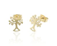 Kolczyki na sztyfcie Drzewko Stal nierdzewna