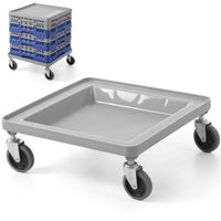 wózek na kosze do zmywarki cambro camrack 50x50cm - szary