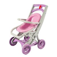 wózek dla lalek Toddler Doloni różowy plastik MAŁPISZON