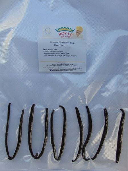 WANILIA LASKI 10 SZT 10-14 cm Laska Wanilii JAKOŚĆ 1 ŚWIEŻE, WILGOTNE LASKI zdjęcie 5