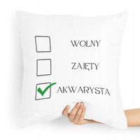 Prezent Poduszka Dla Akwarysty Akwariarza Z Nadrukiem Ze Zdjęciem