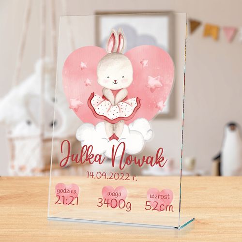 STATUETKA metryczka dla dziecka PREZENT nadruk na Arena.pl