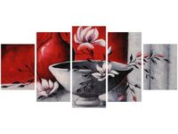 70CM 150CM OBRAZ 5 ELEM MARTWA NATURA ŚCIENNY