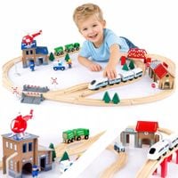 TOR KOLEJKA DREWNIANA 80 EL POCIĄG NA BATERIE