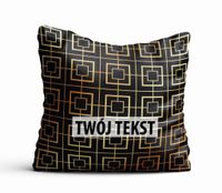 Poduszka Dekoracyjna GEOMETRYCZNA  z Twoim napisem G46