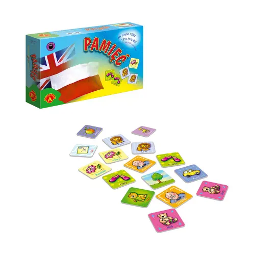 Prosta gra pamięciowa dla dzieci od 6 roku Pamięć Po angielsku i po polsku na Arena.pl