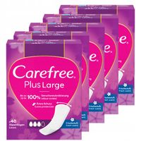5x Zestaw Carefree Plus Large wkładki higieniczne 48 szt.