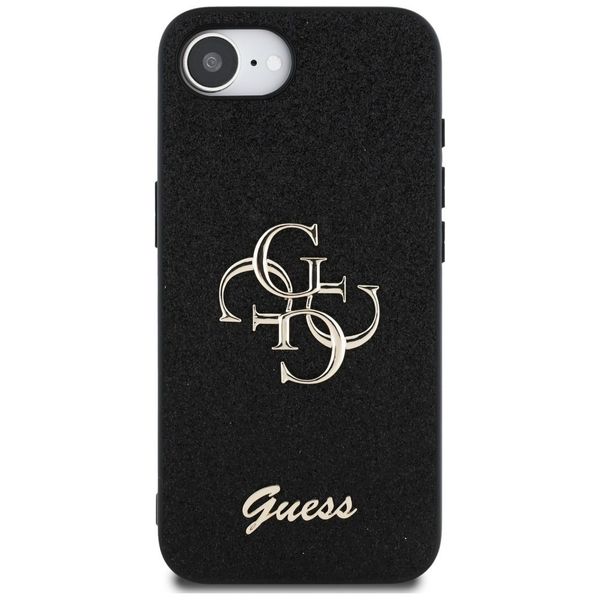 Etui Guess Fixed Glitter Big 4G do iPhone 16e czarny zdjęcie 3