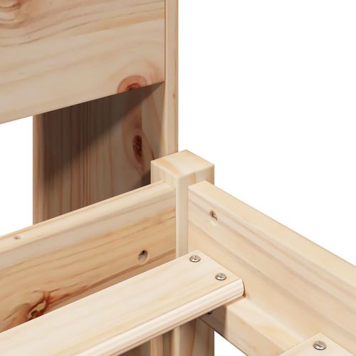 Łóżko z regałem, bez materaca, 90x200 cm, sosnowe na Arena.pl