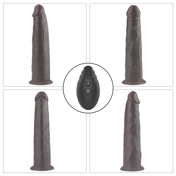 9.0'' Dual Layered Platinum Silicone Rotator zdjęcie 6