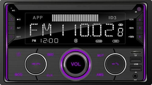 RADIO SAMOCHODOWE 2-DIN BLUETOOTH USB SD RDS LCD RGB MIKROFON PILOT na Arena.pl
