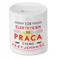 Skarbonka Dla Elektryka Idealny Imieniny Prezent Z Nadrukiem Ze Zdjęciem