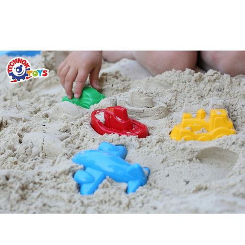 Foremki Do Piasku Dla Dzieci Zestaw Pojazdy Do Zabawy 4 Foremki 1486 na Arena.pl