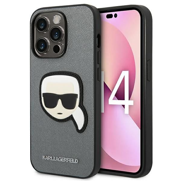 Etui Karl Lagerfeld do iPhone 14 Pro Max, Srebrny zdjęcie 1