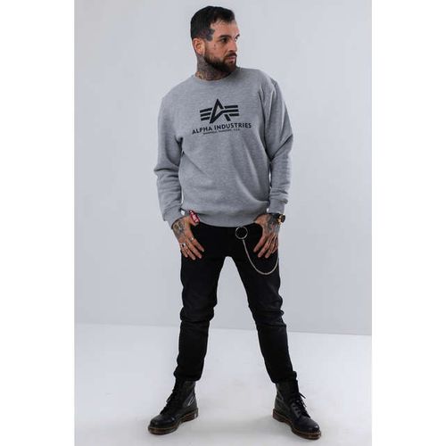Alpha Industries BASIC SWEATER 17 GREY HEATHER Rozmiar - M na Arena.pl
