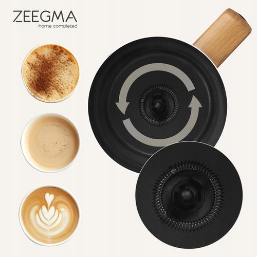 ELEKTRYCZNY SPIENIACZ do mleka Podgrzewacz KAWY PIANY LATTE BIAŁY 240ml na Arena.pl