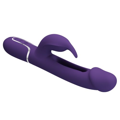 Ciemny Fiolet - Wibrator Z Języczkiem Pretty Love - Kampas Dark Purple na Arena.pl