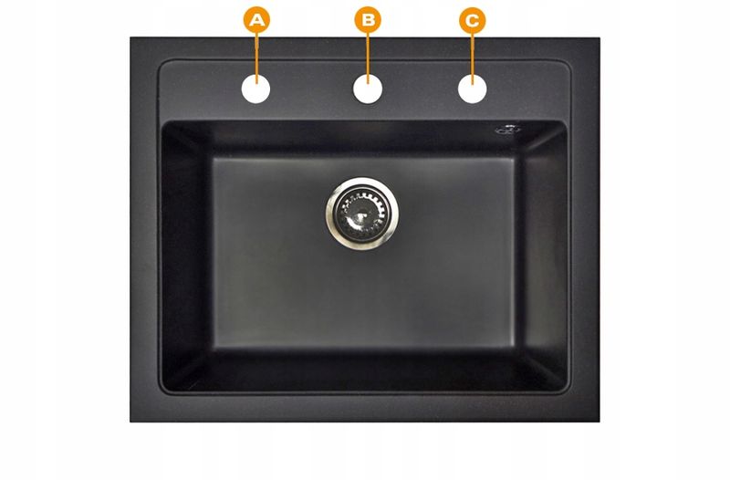 ZLEWOZMYWAK ZLEW GRANIT 8 kolorów 58x48 + SYFON zdjęcie 12