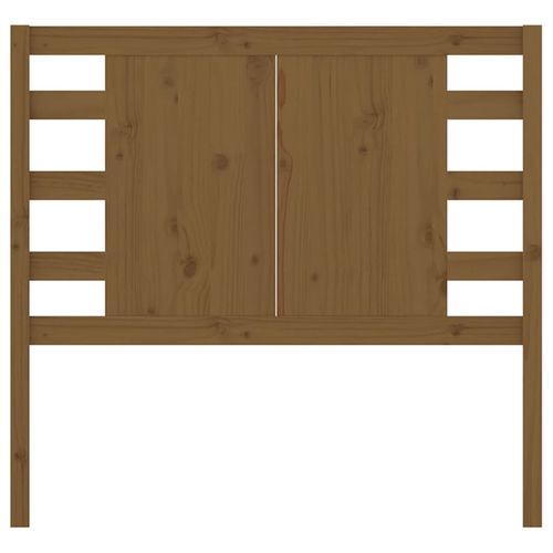 Wezgłowie łóżka, miodowy brąz, 96x4x100 cm, lite drewno sosnowe na Arena.pl