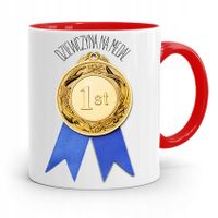 Kubek Czerwony Dla Dziewczyny Dziewczyna Na Medal Z Nadrukiem Ze Zdjęciem