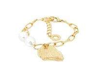 bransoletka kamień z perłami