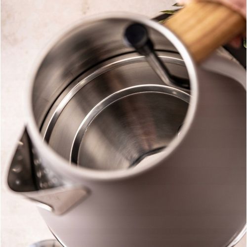 Czajnik elektryczny Bezprzewodowy OBROTOWY 1,7 L Stalowy KLAUSBERG BEŻOWY na Arena.pl