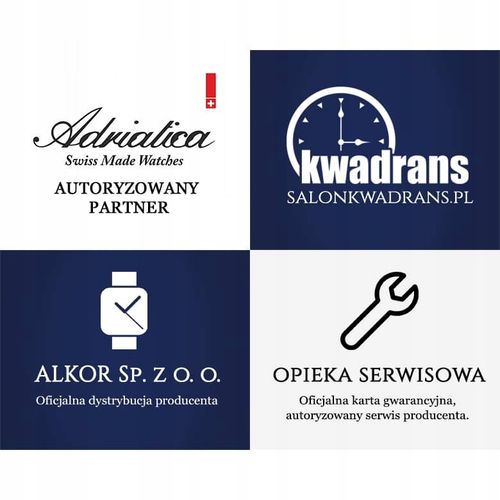 Zegarek Męski Adriatica A8282.5215CH niebieski pas na Arena.pl