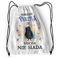 Plecak Dla Violetty Sportowy Szkolny Worek Torba Z Nadrukiem Ze Zdjęciem